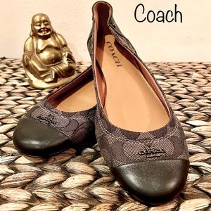 Coach - Black Signature Chelsea Flats - Near New 6